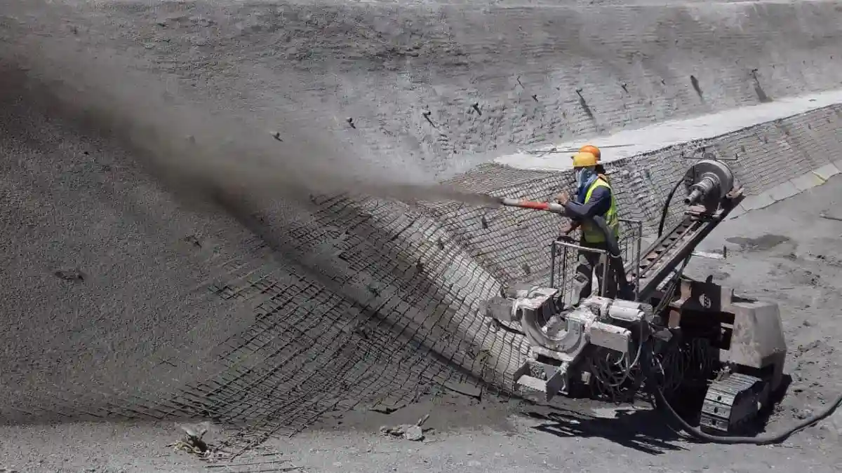Béton projeté